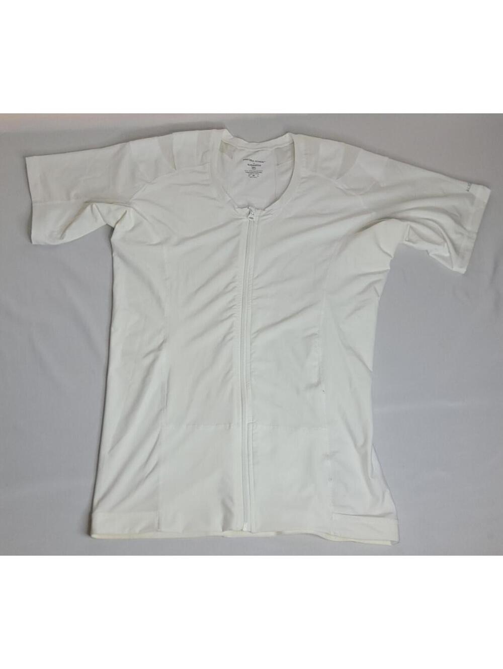 Postural Fitness by Alignmed Posture Shirt Zip White Short Sleeve Mens Size 2XL